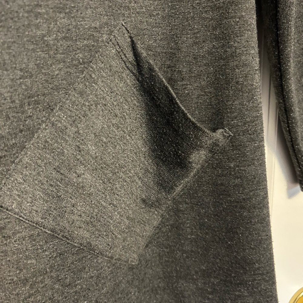 Bobeau Charcoal Hooded Open Cardigan - Picture 3 of 4